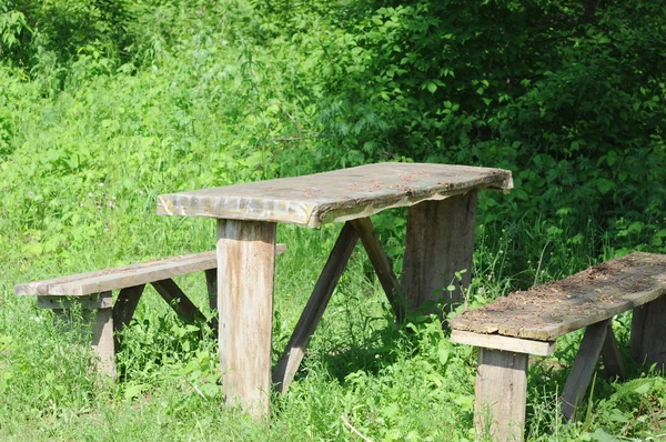 Picknickplatz im Wald — Stockfoto