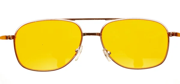 Yellow glasses isolated on white — Stock Photo, Image