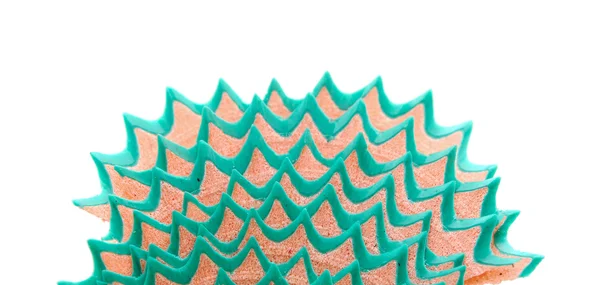 Closeup raspas de lápis de cor no fundo branco — Fotografia de Stock