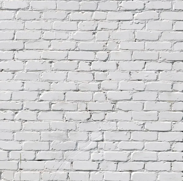 Біла цегляна стіна — стокове фото