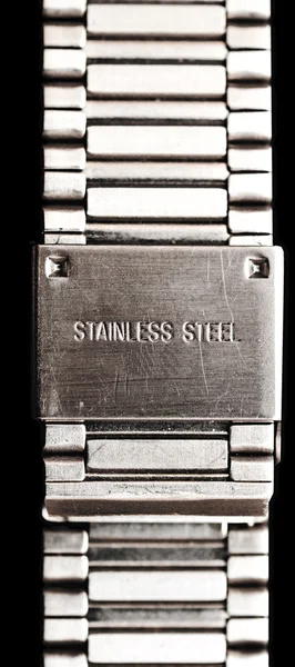 Rostfritt stål bakgrund av ren metall — Stockfoto