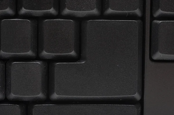 Prázdné černá klávesnice — Stock fotografie