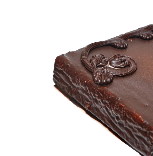 Gros plan de gâteau au chocolat — Photo