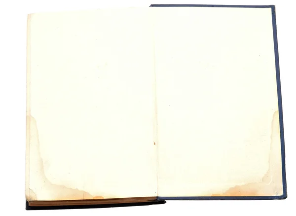 Stará prázdná kniha — Stock fotografie