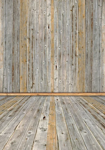 Интерьер старинных деревянных досок — стоковое фото