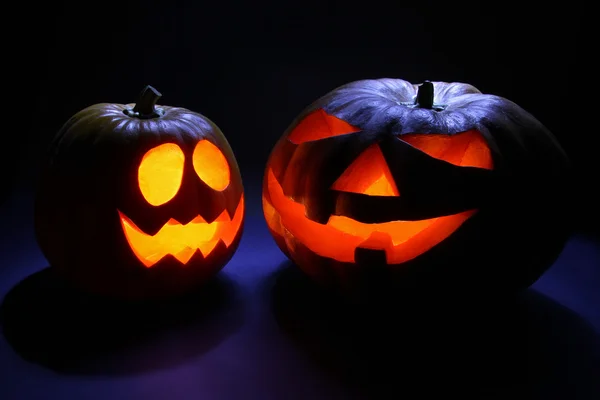 Two Halloween Pumpkins — Stock Photo, Image