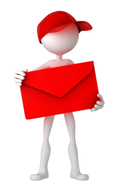 Postbode bedrijf envelop — Stockfoto