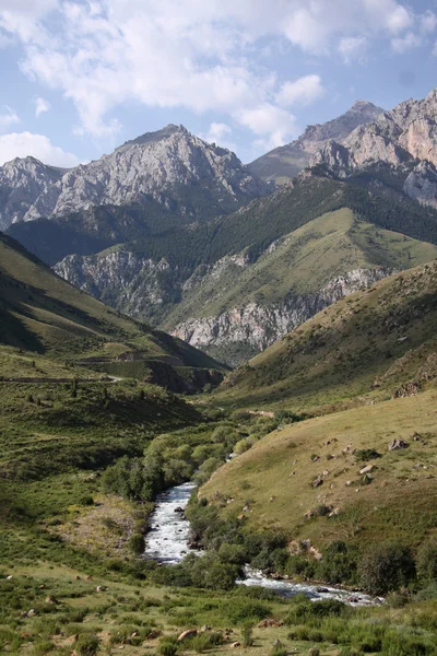 Quirguizistão. Montanhas. Gorge Besh Tash . — Fotografia de Stock