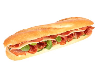Tasty french baguette clipart
