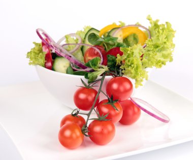 Fresh garden salad clipart