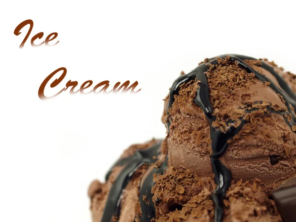 Čokoládová zmrzlina naběračka — Stock fotografie