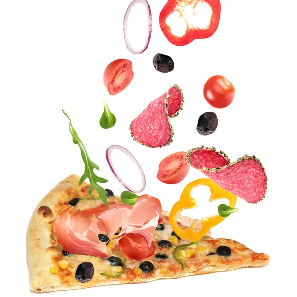 Pizza-Scheibe — Stockfoto