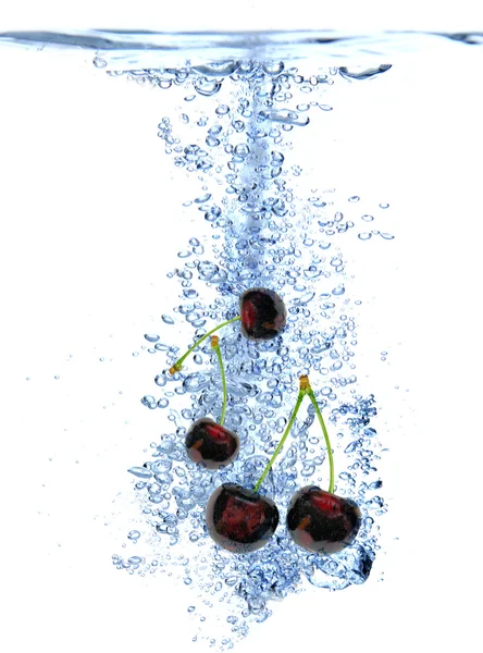 Salpicos de água de fruta — Fotografia de Stock