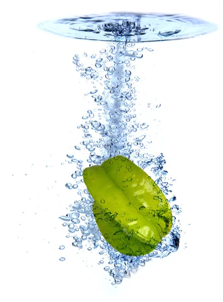Salpicos de água de fruta — Fotografia de Stock