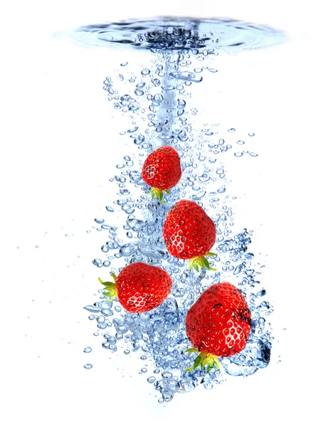 Plusk wody owoców — Zdjęcie stockowe