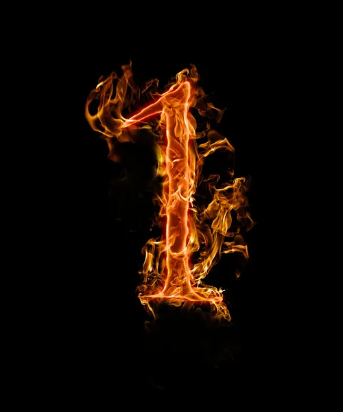 Numer ogień — Zdjęcie stockowe