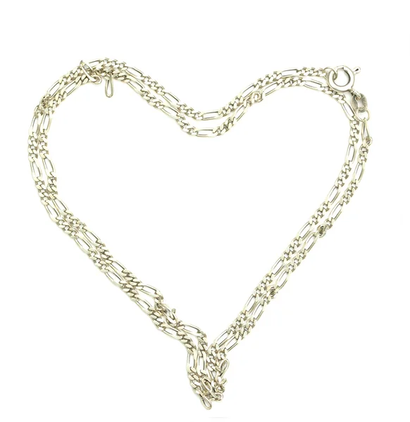 Bracelet de charme en forme de coeur avec coeur en forme — Photo