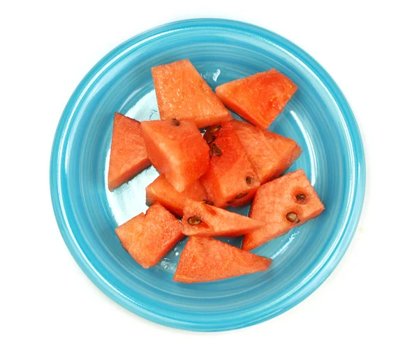Pices vattenmelon isolerad på vit — Stockfoto