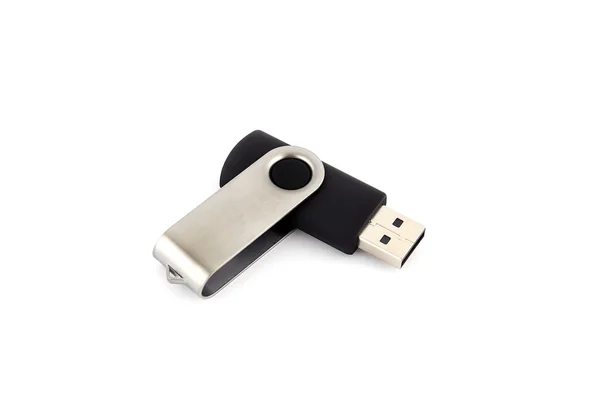 Fekete flash drive — Stock Fotó