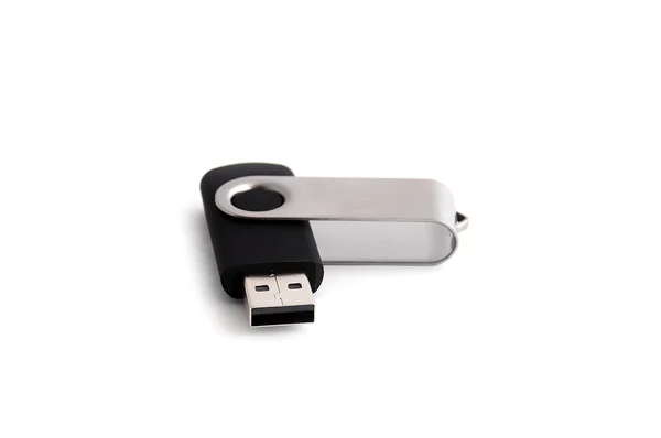 Fekete flash drive — Stock Fotó