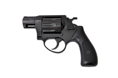 Black revolver clipart