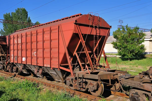 Red wagon — Stock Photo, Image