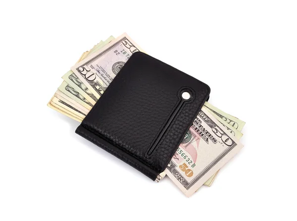 Purse with dollars — Stock Photo, Image