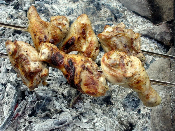 Cottura del pollo — Foto Stock
