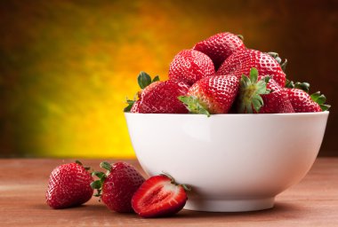 Appetizing strawberry. clipart