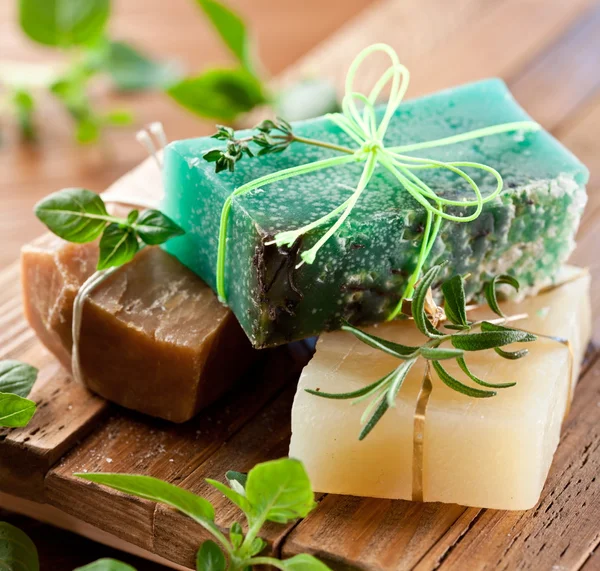 Piece of natural soap. — Stock Photo, Image