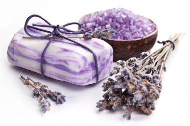 Lavender soap. clipart