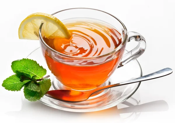 Tazza di tè con menta . — Foto Stock