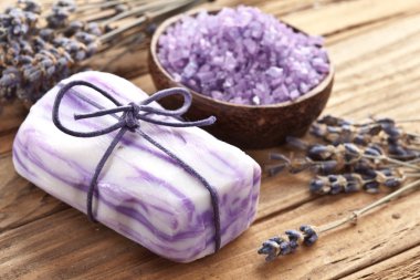 Lavender soap. clipart