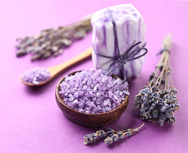 Lavendeltvål. — Stockfoto