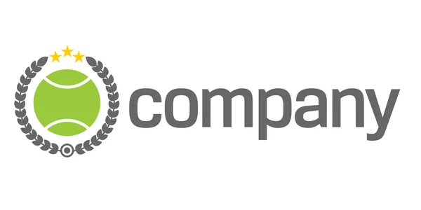 Tenis piłka logo jako symbol konkurencji — Wektor stockowy