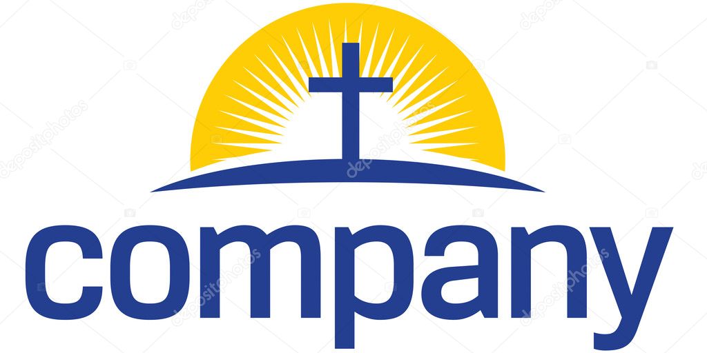 Cross with sun logo