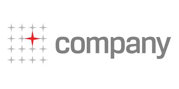 Roter Stern Logo für medizinische Unternehmen — Stockvektor