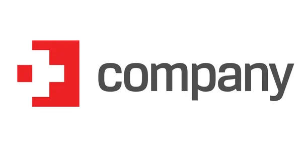 Rotes Kreuz-Logo für Pharmaunternehmen — Stockvektor