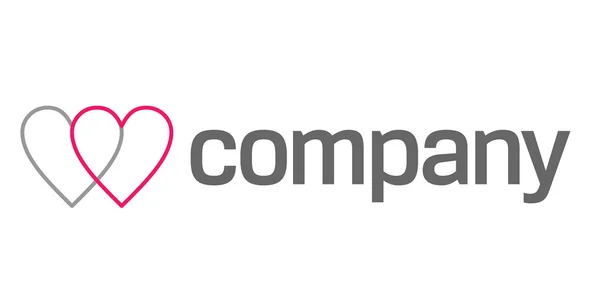 Logotipo do cardiologista como símbolo do coração — Vetor de Stock