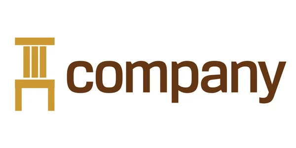 Logo sedia per mobili aziendali — Vettoriale Stock