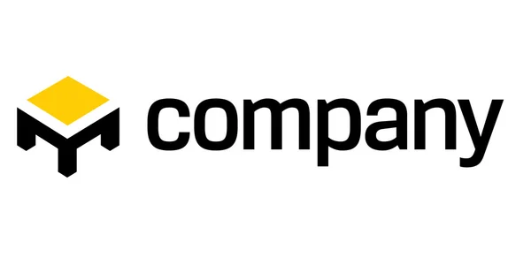 Tabell logotyp för möbelföretag — Stock vektor
