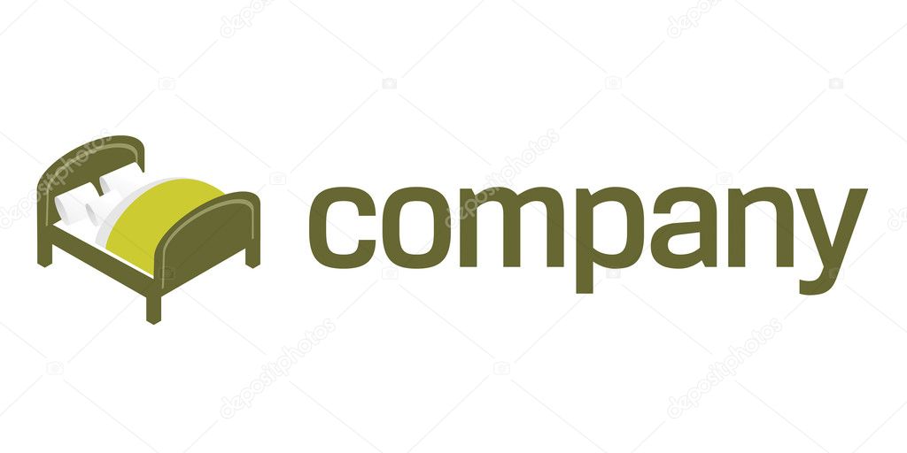 Bed symbol for company logo