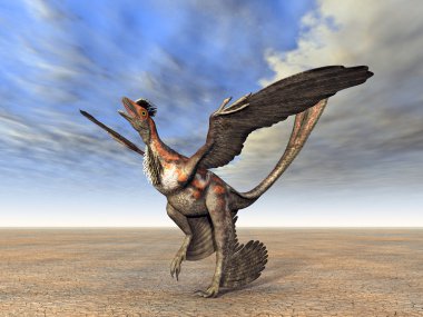 Microraptor clipart