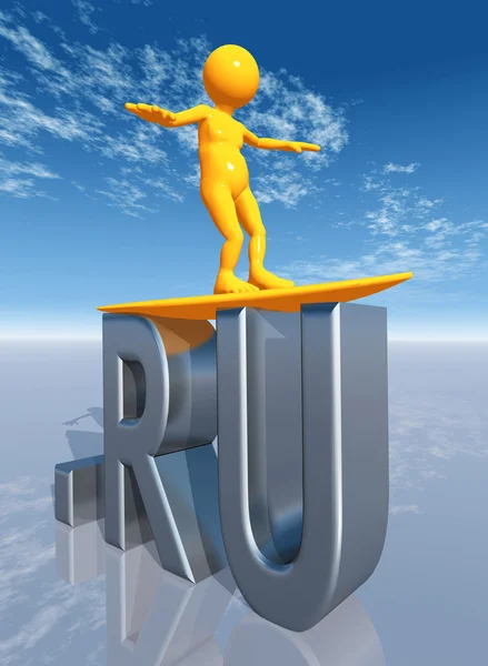 stock image RU Top Level Domain of Russia