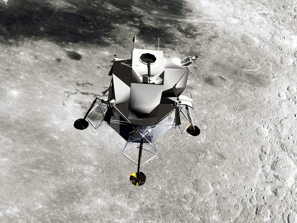 Lunar Module 3D illustration. — Stock Photo, Image