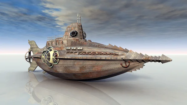 Fantasy ubåt — Stockfoto