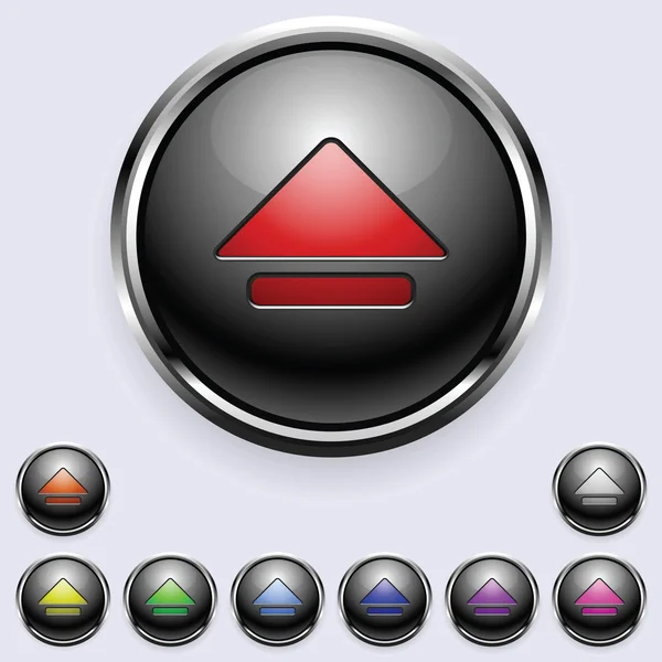 Набор круглых кнопок — стоковый вектор