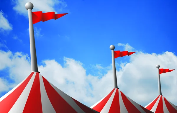 Telhado de tenda de circo — Fotografia de Stock