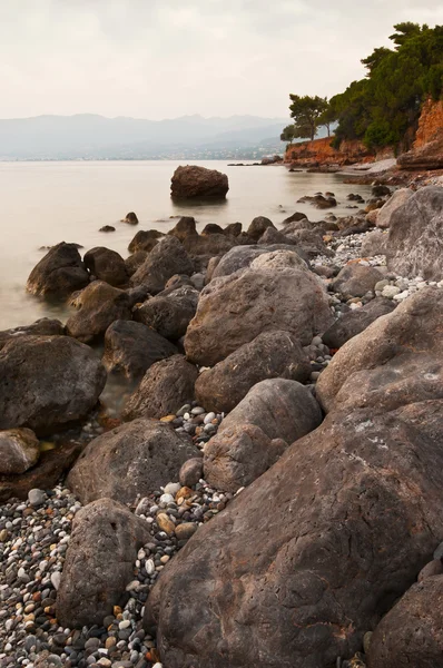 Messiniano roccioso paesaggio marino — Foto Stock