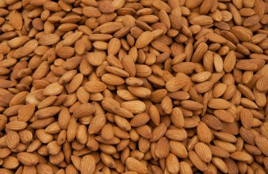 Whole Almonds as Background clipart